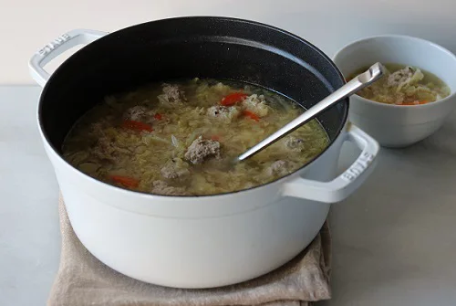 St. Patty’s Day Cabbage and Meatball Soup